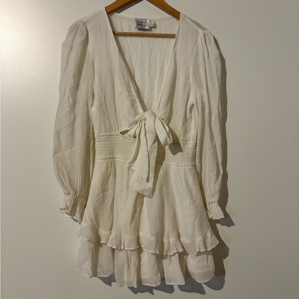 Hello Molly Lost Somebody Mini Dress White Size 2/XS - Picture 8 of 13